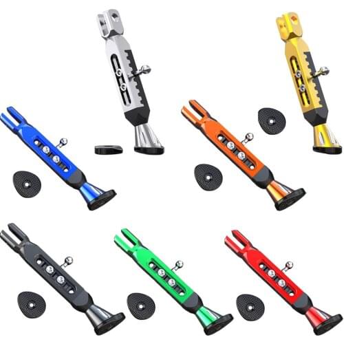 Electric bike and motorcycle modified single support side bracket tripod battery car adjustable aluminum side support