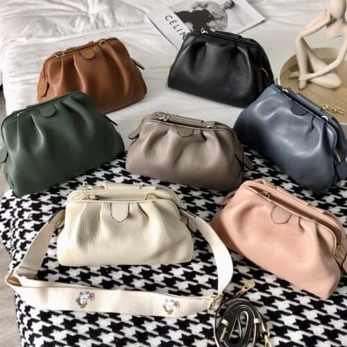 Fashion Genuine Leather Women Shoulder Bag Cross Body Messenger Bags Purses and Handbags Luxury
