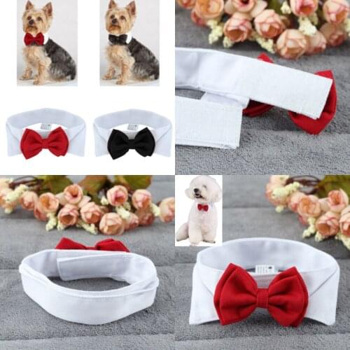 Fashion Adjustable Bow Tie-Collar Necktie Bowknot Clothes For Puppy Pet Dog Cat New Pet Dog Bow Tie Dog Collar Formal Occasion