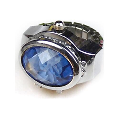 Fashion Women Ring Watch Elliptical Stereo Flower Ladies Clamshell Watches Adjustable Rings Quartz Watches @17 TT@88