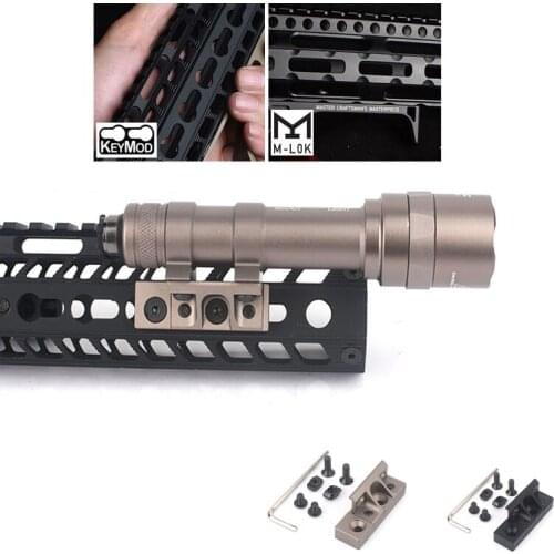 Element M300 or M600 Flashlight Rail Rollover Mount Fit for M-lok or Keymod 20mm Picatinny Rails System