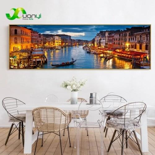 Single Landscape Prints Wall Art Venice Landscape Paintings Home Decor Canvas Pictures For Living Room Modern Spray Unframed