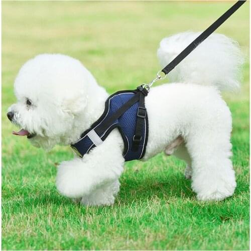 New style pet chest harness vest type Adjustable Chest Strap dog leash rope reflective breathable Safety medium small Dogs