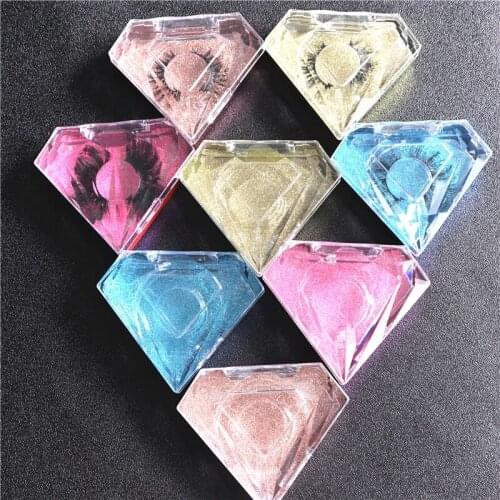 Wholesales false eyelash package box lash boxes packaging custom logo faux cils mink eyelashes magnetic Diamond case box 2020