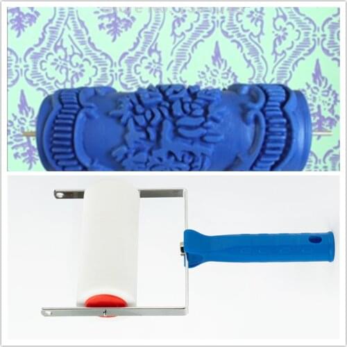 5inch Wall Patterned Rollers Decoration Tools 5" Rubber Brush Tool Set 3D Pattern Wallpaper Room Decor Painting Machine 071Y