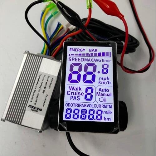 Vertical LCD Display M5+Switch+BLDC Controller 24v36v48v60v 250w350w for Electric BIke Scooter MTB Tricycle Manual Control Panel