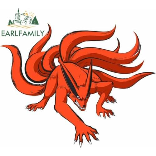 EARLFAMILY 13cm x 10.4cm for Kurama Ninja Refrigerator Car Stickers Surfboard Bumper Motorcycle Decal Motorcycle Vinyl Car Wrap