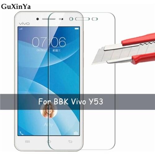 2pcs Tempered Glass Vivo Y53 Screen Protector Glass For Vivo Y53 Anti-scratch 9H Glass BBK Vivo Y53 2017 Phone Film 5.0"