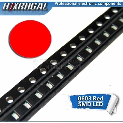 1pcs red 0603 SMD LED diodes light new and original hjxrhgal