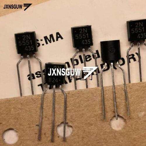 10pair ON 2N5401 2N5551 TO-92 Transistor 5401 5551 Audio pair tube power 2N5401/2N5551 Transistor Triode Taping round plate