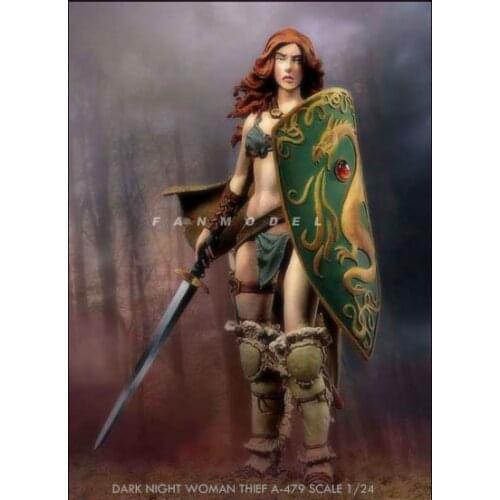 75mm 1/24 Resin model kits figure beauty colorless and self-assembled A-479