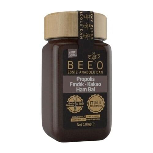 Beeo - Cocoa + Hazelnut + Raw Honey + Propolis, 6.34oz - 180g