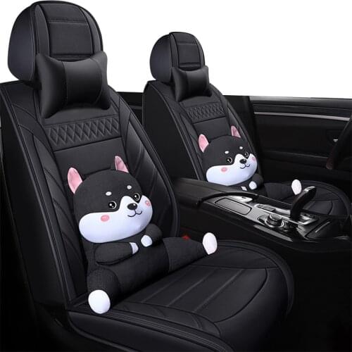 Black blue Car seat cover for skoda octavia 2 3 a5 rs a7 tour 3 fabia 1 2 rapid spaceback superb 3 yeti accesorios