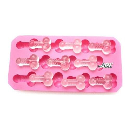 Interesting Ice latticecraft Mini Male genitalia shape ice mold