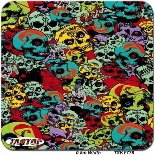 ITAATOP Hydro Dipping Film TSKY776 Cartoon Pattern 0.5M * 20M Hydro Graphic Film Water Transfer Printing Film