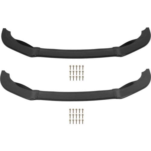 K-SEEK DESIGN 3Sections Front Bumper Splitter Diffuser Lip Spoiler Protector Replacement for VW Golf MK6 R R20 2009-2013