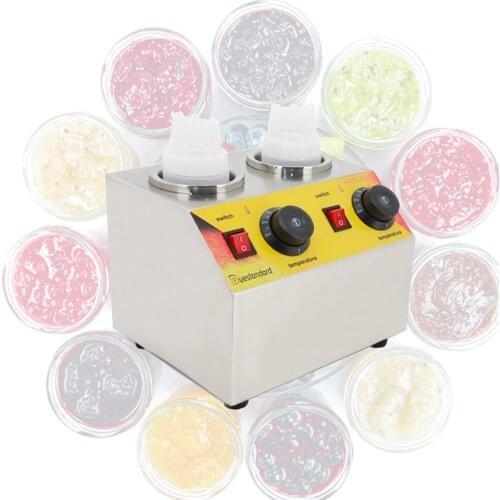 Commercial Chocolate Heater Sauce Warmer Electric Stainless Steel 3 Bottles Soy Jam Heater Filling Machine