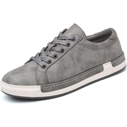 Men Leather Boat Shoes 2021 Fashion Leisure Mens Shoes Comfortable Men Flats Vintage Design Shoes for Men Footwear