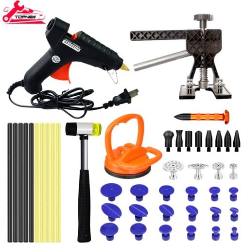 Auto Dent Puller Kit - Dent Remover Tools Paintless Dent Repair Kit Dent Lifter Puller for Car Large & Small Ding Hail