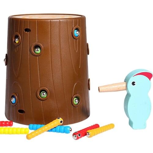 Educational Toys Children Woodpeckers Eat Catch Bugs Fishing Toys Intelligence Hand-eye Coordination