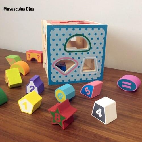 Early Childhood Education Educational Toys 1-3 Years Old Children Baby Shape Paired Building Blocks Intelligence Box