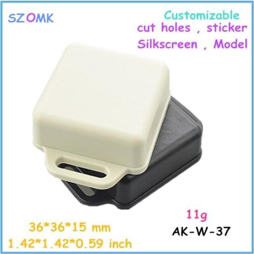 Plastic housing for PCB abs plastic enclosure (6 pcs) 36*36*15mm wall mount enclosure plastic box enclosures szomk control box