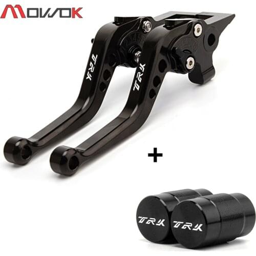Adjustable Motorcycle Short Brake Clutch Levers & Tire Valve caps Cover Fit For Benelli TRK 502 adv 502X trk 502 2019-2020