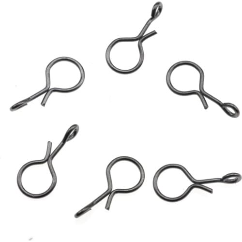 Rompin 100pcs/bag Fly Fishing Snap Quick Change for Hook Lures Flies Fishing accessories connect snap Fast Easy Secure Hook