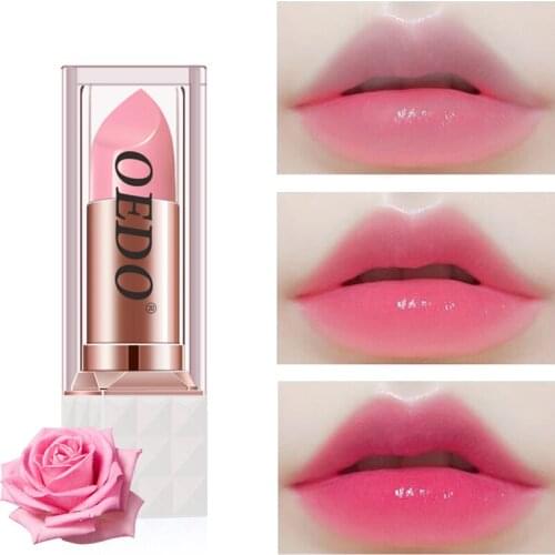 Rose Peptide Nourishing Colorful Lip Balm Anti Aging Antifreeze Anti-chapped Makeup Face Skin Care Repair Damage Lip Moist Cream