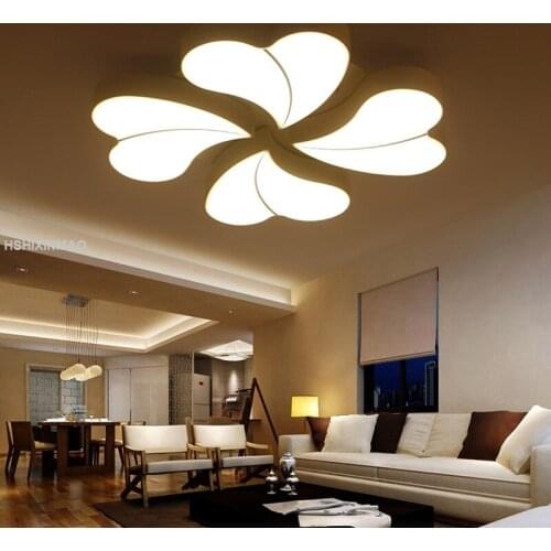 Nordic art heart-shaped bedroom led ceiling lamp modern simple iron room lighting childrens room study chandelier AC85-265V