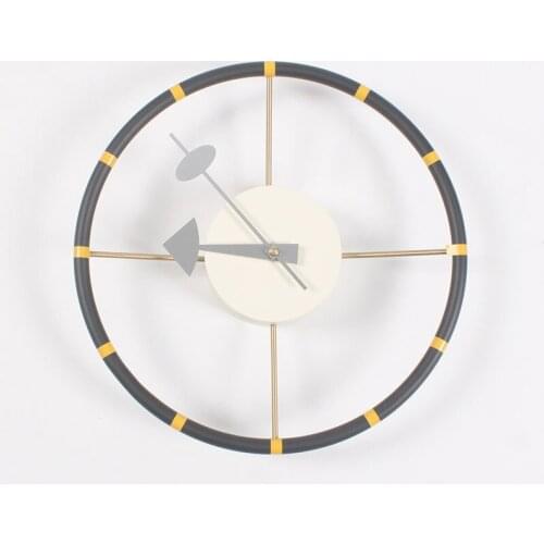 Nordic steering wheel design fashion creative mute wall clock living room decoration bedroom home hot round clock LB40818 clock