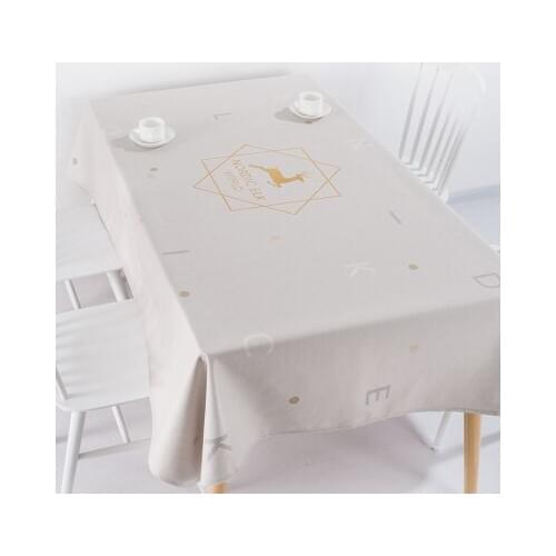 Modern Nordic coffee table cloth cottton linen tablecloths cover towel thick rectangular antependium decoration elk world