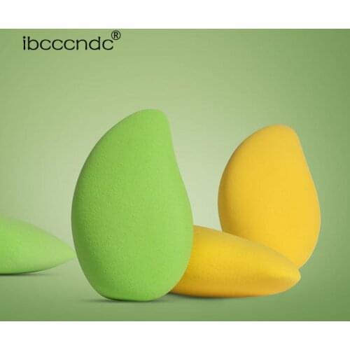 Wet Dry Dual-use Mango Sponge Cosmetic Puff Make Up Egg Soft Foundation Contour Facial Sponges Wet To Get Bigger Makeup Tools