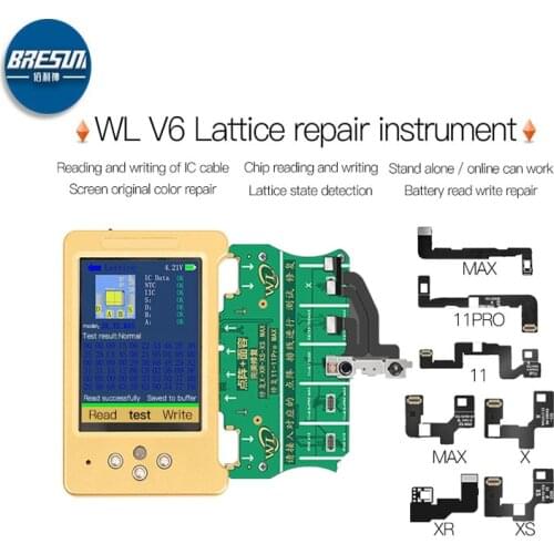 WL-V6 for iPhone7-11 Pro MAX screen code color repair instrument battery green dot matrix face id programmer