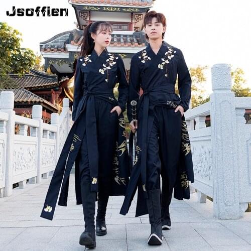 Oriental Woman Chinese Traditional Hanfu Clothing Japanese Samurai Cosplay Costume Ancient Tang Suit Swordsman Gown Robes Kimono