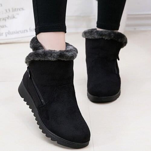 Women Winter Shoes Womens Ankle Boots The New 3 Color Fshion Casual Fashion Flat Warm Woman Snow Boots