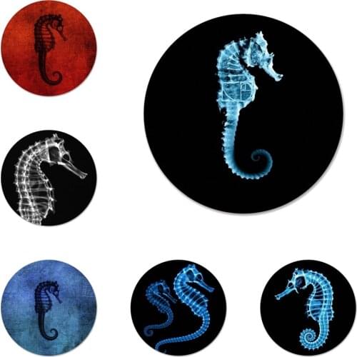 Seahorse Icons Pins Badge Decoration Brooches Metal Badges For Clothes Backpack Decoration