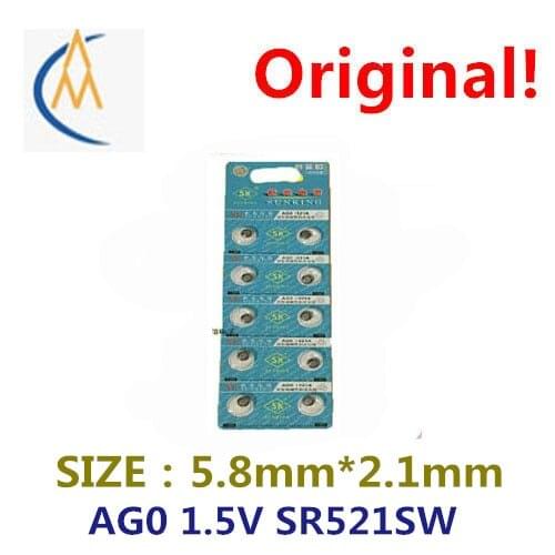10PCSBrand new authentic AG0 LR521 / LR63/379 / LR69 button battery 1.5 V electronic electronic quartz watches