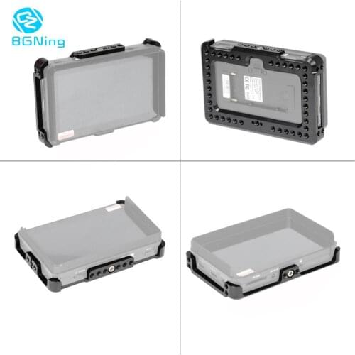 1XBGNing Aluminum Alloy Monitor Cage Bracket Monitor Case Perfect Monitor Mount Fit For FeelWorld F6 Plus On-Camera Monitor
