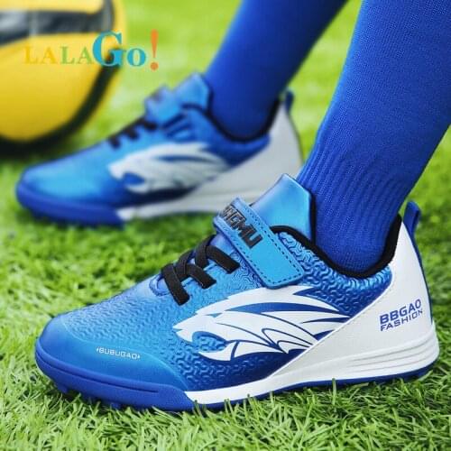 2021 Kids Football Shoes for boys Ground Sport Soccer Shoes Boys Girls School Training Football Sneakers Studs Gym
