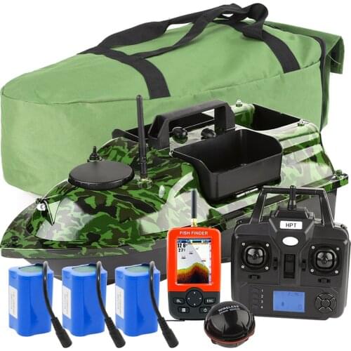 500M Fishing Bait Boat GPS Positioning Cruise Control 12000mAh Battery 3 Hoppers RC Toy Boat,GPS Sonar Fishfinders,Handbag