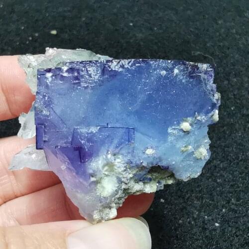 57.8gNatural Yaogangxian fluorite and crystal symbiotic mineral specimen healing energy QUARTZ GEM home decoration collection