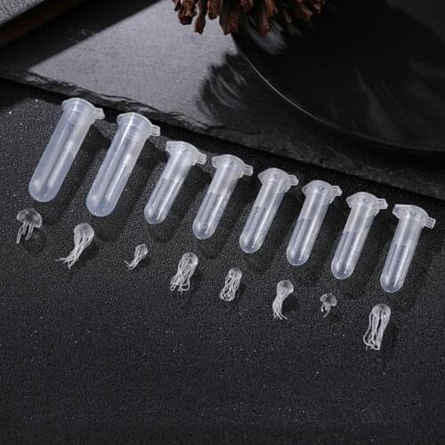 8 Styles Clear Mini Jellyfish Modeling Kit Resin Mold Ocean Theme Jellyfish Fillers Materials Resin Art Jewelry Making