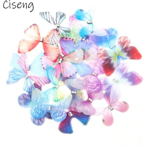 Ciseng Mixed Color Pretty Butterfly Flower Christmas DIY Child Clothes Sewing Buttons Crafts Scrapbooking Accessories