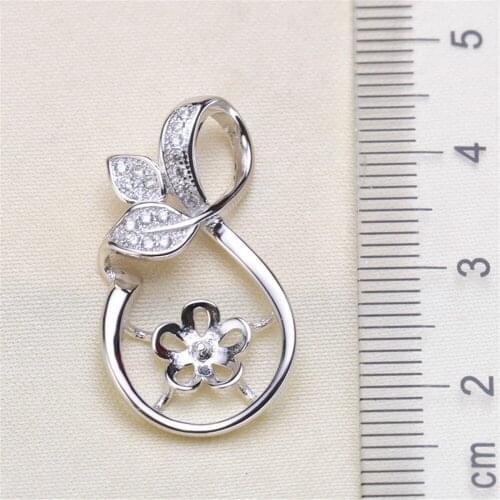 Jewelry Findings,Alloy Copper Silver/Gold Color Pendant Base Mussel Bead Pearl Mountings Settings diy Blank Jewelry Mountings