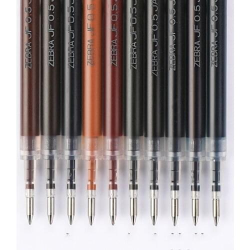 5/10Pcs Zebra JJ15 Sarasa Retro Gel Pen Refill JF-05 Quick-drying Refill Suitable for JJ15/JJ55/JJ56 10 Color Options