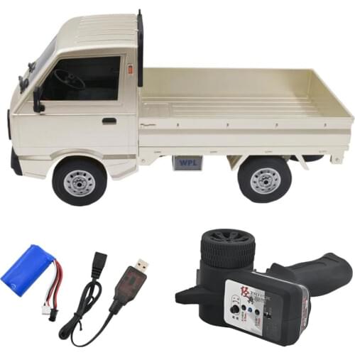 1pc WPL RC Truck 1:10 4WD Simulation Truck Brushed Climbing LED Light On-Road Electric Hobby Toy for Boys Kids Adults