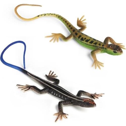 Simulation Four-legged Snake Animal Model Toy Children Room Decor Ornaments Plastic Wild Reptile Lizards Tricky Toys Kids Gift