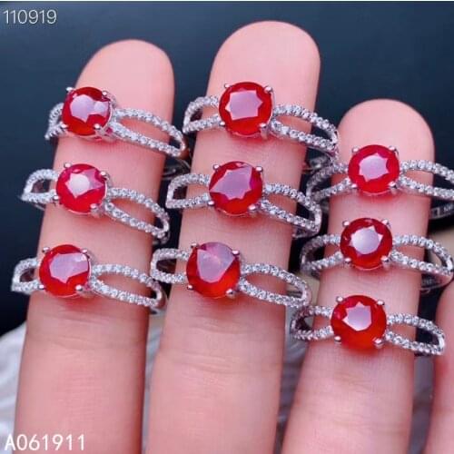 KJJEAXCMY fine jewelry natural Ruby 925 sterling silver new gemstone women ring support test classic