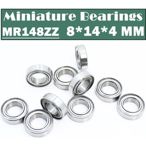 MR148ZZ Bearing ABEC-1 (10PCS) 8*14*4 mm Miniature MR148-2Z Ball Bearings MR148 ZZ L-1480ZZ MR148Z